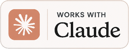 Works with Claude (MCP server)